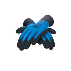 Showa 306 Latex Coated Work Gloves Blue/Black - Size 8-L Showa 306 Werkhandschoen Latex Gecoat Blauw/Zwart - Maat 8-L