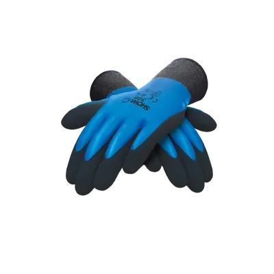 Showa 306 Werkhandschoen Latex Gecoat Blauw/Zwart - Maat 9-XL