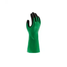 Showa 379 Werkhandschoenen Groen/Zwart - Volledig Nitrile Foam & Chemisch Bestendig, Maat 8 (M) Showa 379 Werkhandschoenen Groen/Zwart - Volledig Nitrile Foam & Chemisch Bestendig, Maat 8 (M)