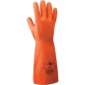 Showa 707HVO EBT Wegwerphandschoenen Oranje - Chemisch Bestendig & Milieuvriendelijk, Maat 10 (XL)