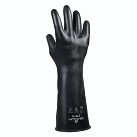 Showa 878 Chemische Handschoenen Butyl Zwart - 35cm Zuurbestendig & Ongevoerd, Maat 10 (XL) Showa 878 Chemische Handschoenen Butyl Zwart - 35cm Zuurbestendig & Ongevoerd, Maat 10 (XL)