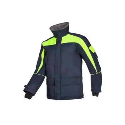 Sioen 3438 Talau Diepvriesjas Fluo Geel/Marine – Gevoerd tot -40°C, Maat S