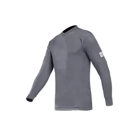 Sioen 518A Flame Retardant Long Sleeve T-Shirt Picton Grey - Size XL Sioen 518A Vlamvertragend T-shirt Lange Mouw Picton Grijs - Maat XL