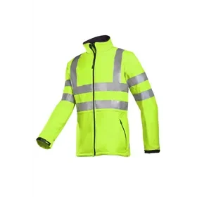 Sioen 9833 Genova Softshell Werkjas Fluo Geel - Winddicht & Reflecterend - Maat L Sioen 9833 Genova Softshell Werkjas Fluo Geel - Winddicht & Reflecterend - Maat L