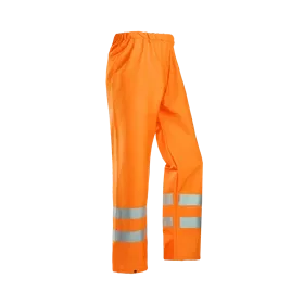 Sioen Bastogne Regenbroek 6361 Fluo Oranje - Lichtgewicht, Waterdicht & Reflecterend - Maat L