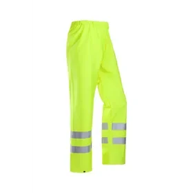 Sioen Bastogne Fluorescent Yellow Rain Pants - Lightweight & Waterproof - Size S Sioen Bastogne Regenbroek Fluo Geel - Lichtgewicht & Waterdicht - Maat S