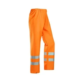 Sioen Bastogne Fluorescent Orange Rain Pants - Lightweight & Waterproof - Size M Sioen Bastogne Regenbroek Fluo Oranje - Lichtgewicht & Waterdicht - Maat M