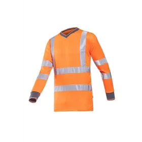 Sioen Bresso T-shirt Fluo Oranje - Lange Mouw & Ademend Mesh - Maat L Sioen Bresso T-shirt Fluo Oranje - Lange Mouw & Ademend Mesh - Maat L