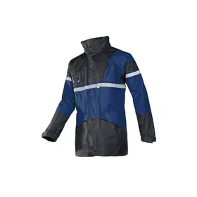 Sioen Cloverfield 4-in-1 Jacket 288A Navy/Black - Waterproof, Lined & With Detachable Sleeves - Size L Sioen Cloverfield 4-in-1 Jas 288A Marine/Zwart - Waterdicht, Gevoerd & Met Afritsbare Mouwen - Maat L