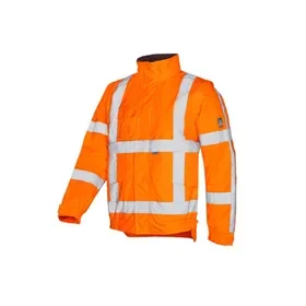 Sioen DIEZEL 351A Blouson Fluorescent Orange - RWS, Waterproof & Detachable Sleeves, Size L Sioen DIEZEL 351A Blouson Fluo Oranje - RWS, Waterdicht & Afritsbare Mouwen, Maat L