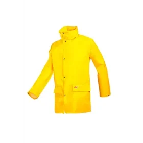 Sioen Dortmund Regenjas 4820 Geel - Soepel, Waterdicht & Met Verborgen Kap - Maat 2XL Sioen Dortmund Regenjas 4820 Geel - Soepel, Waterdicht & Met Verborgen Kap - Maat 2XL
