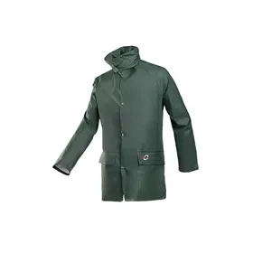 Sioen Dortmund Regenjas 4820 Groen/Kaki - Soepel, Waterdicht & Met Verborgen Kap - Maat 3XL Sioen Dortmund Regenjas 4820 Groen/Kaki - Soepel, Waterdicht & Met Verborgen Kap - Maat 3XL