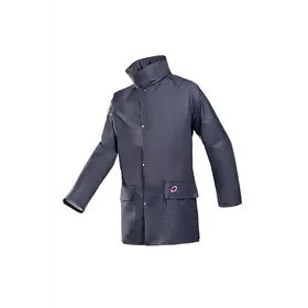 Sioen Dortmund Rain Jacket 4820 Navy Blue - Flexible, Waterproof & With Concealed Hood - Size M Sioen Dortmund Regenjas 4820 Marineblauw - Soepel, Waterdicht & Met Verborgen Kap - Maat M