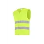 Sioen ELBA Signalisatiegilet Fluo Geel - Klittenbandsluiting & Reflectiebanden (4XL)