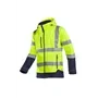 Sioen Fuller Softshelljas Fluo Geel/Blauw - Waterdicht, Gevoerd & Met Kap - Maat XL