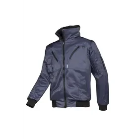 Sioen Hawk Navy Blouson with Removable Fur Lining & Practical Features - Size 2XL Sioen Hawk Blouson Marineblauw - Uitneembare Bontvoering & Praktische Details - Maat 2XL