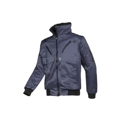 Sioen Hawk Blouson Marineblauw - Uitneembare Bontvoering & Praktische Details - Maat S