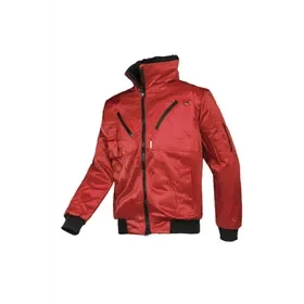 Sioen Hawk Red Blouson Jacket - Removable Faux Fur Lining & Practical Pockets - Size S Sioen Hawk Blouson Rood - Uitneembare Bontvoering & Praktische Zakken - Maat S