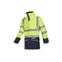 Sioen Hedland Parka Fluo Geel/Marine - Vlamvertragend, Antistatisch & Waterdicht - Maat 2XL