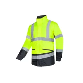 Sioen MALBRO 347A Blouson Fluorescent Yellow/Navy - Lined, Waterproof & Detachable, Size 2XL Sioen MALBRO 347A Blouson Fluo Geel/Marine - Gevoerd, Waterdicht & Afritsbaar, Maat 2XL