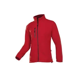 Sioen Merida Red Fleece Jacket – Windbreaker Lining & Chin Protection, Size L Sioen Merida Fleecejack Rood – Windbreaker Voering & Kinbescherming, Maat L
