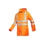 Sioen MONORAY 198A Regenjas Fluo Oranje - Lichtgewicht, Ademend & Met Kap, Maat XL
