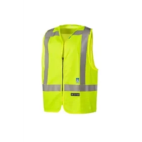 Sioen Sarvan FR AST Safety Vest in Fluorescent Yellow - Flame Retardant & RWS - Size 2XL Sioen Sarvan FR AST Veiligheidsgilet Fluo Geel - Vlamvertragend & RWS - Maat 2XL