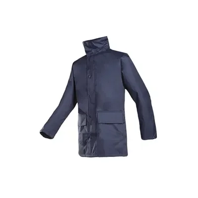 Sioen Sheffer Werkjas Marineblauw - Ademend, Winddicht & Met Opbergbare Kap - Maat XL
