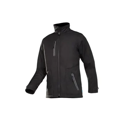 Sioen Softshell Jas Pulco Zwart – Gevoerd & Windwerend Comfort, Maat XL