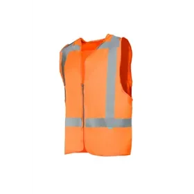Sioen Solaka Veiligheidsgilet Fluo Oranje - Reflecterend & Met Ritssluiting - Maat 2XL