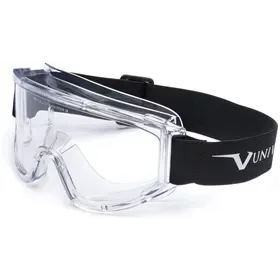 Univet 601 Safety Glasses Clear - Wide Field of View, Acetate Lens & Adjustable Headband Univet 601 Veiligheidsbril Helder - Breed Zichtveld, Acetaat Lens & Verstelbare Hoofdband