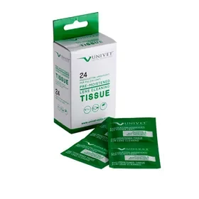 Univet Glasses Cleaning Wipes - Pack of 24 Pieces Univet Bril Schoonmaakdoekjes - Verpakking 24 Stuks