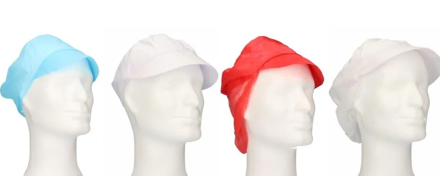 Disposable Caps with Visor – Food-Grade & Comfortable – PBMdirect.nl