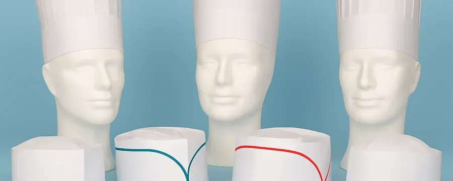 Paper Chef Hats – Food-Safe & Professional – PBMdirect.nl